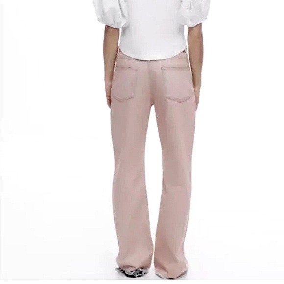 ZARA Pink Jeans Womens Size 2 Wide Leg High Rise Distressed

BOOTCUT JEANS - Picture 5 of 5